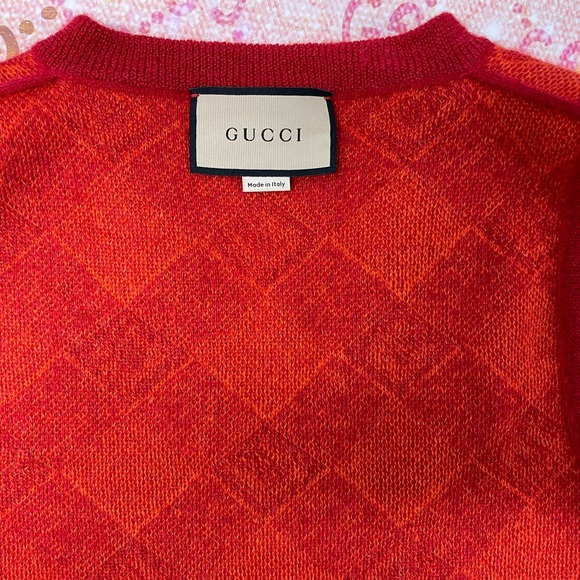 ♥️HP! AUTH NWOT GUCCI LOGO SWEATER VEST - Picture 11 of 15